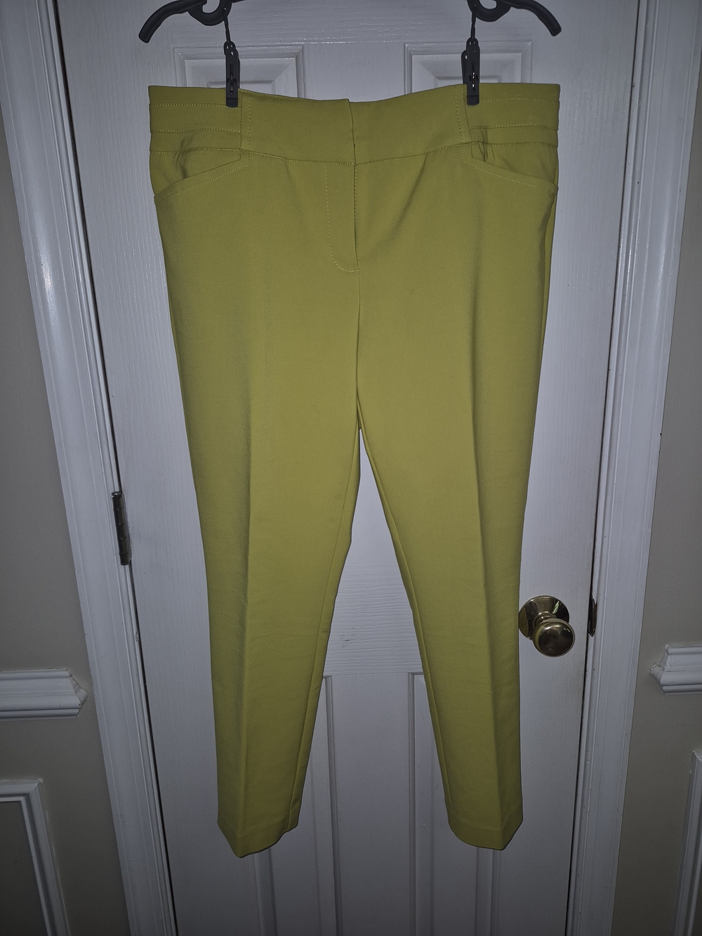 Tailored Ankle Pants in Chartreuse